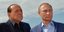 Ο ηγέτης της Forza Italia, Σίλβιο Μπερλουσκόνι με τον Ρώσο πρόεδρο Πούτιν το 2015 στην Κριμαία