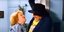 Ο Γιώργος Κωνσταντίνου με την Φρύνη Αρβανίτη στη χαρακτηριστική σκηνή από την ταινία «The Κόπανοι»