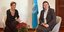 Η Γενική Διευθύντρια της UNESCO Audrey Azoulay με τη Λίνα Μενδώνη 