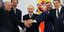 Ο Πούτιν πανηγυρίζει με τους εντεταλμένους από τον ίδιο κυβερνήτες της Χερσώνας, της Ζαπορίζια, του Ντονέτσκ και του Λουχάνσκ για την προσάρτησή τους στη Ρωσία -Φωτογραφία: Getty Images