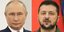 Οι πρόεδροι της Ρωσίας και της Ουκρανίας, Βλαντίμιρ Πούτιν και Βολοντίμιρ Ζελένσκι