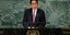 Ο πρόεδρος της Νότιας Κορέας Γιουν Σουκ-Γέολ στη χθεσινή ομιλία του στη γενική συνέλευση του ΟΗΕ στη Νέα Υόρκη