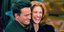 Ο Μάθιου Πέρι και η Τζούλια Ρόμπερτς αγκαλιάζονται στα γυρίσματα της σειράς Friends