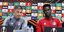 Μίτσελ και Ουσείνού Μπά στη συνέντευξη Τύπου του αγώνα του Ολυμπιακού με την Καραμπάγκ για την 4η αγωνιστική του Europa League