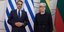 Ο Κυριάκος Μητσοτάκης με την πρωθυπουργό της Λιθουανίας Ινγκρίντα Σιμονίτε