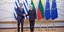 Ο Κυριάκος Μητσοτάκης με τη Λιθουανή ομόλογό του κατά τη σημερινή του επίσκεψη στη Λιθουανία