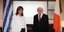 H Κατερίνα Σακελλαροπούλου κατά τη συνάντησή της με τον Πρόεδρο της Ιρλανίδας Μάικλ Χίγκινς 