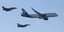 Στους αιθέρες το αεροπλάνο της AEGEAN, σε σχηματισμό με μαχητικά αεροσκάφη της Πολεμικής Αεροπορίας