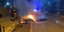 Δίκυκλο της αστυνομίες κάηκε από επίθεση με μολότοφ στη Θεσσαλονίκη