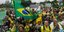 Βραζιλιάνοι πολίτες οπαδοί του Μπολσονάρου διαδηλώνουν