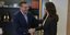 Ο πρόεδρος του ΣΥΡΙΖΑ, Αλέξης Τσίπρας και η νέα εκπρόσωπος Τύπου του κόμματος, Πόπη Τσαπανίδου