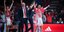 Ο πάγκος του Ερυθρού Αστέρα πανηγυρίζει κόντρα στη Μονακό, Euroleague