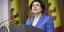 Η πρωθυπουργός της Μολδαβίας, Νατάλια Γκαβριλίτα, ανακοινώνει την παραίτησή της/ AP Photos