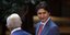 Ο πρωθυπουργός του Καναδά, Τζάστιν Τριντό, κατά τη διάρκεια συνάντησής του με τον Τζο Μπάιντεν
