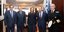 (Aπό αριστερά προς δεξιά) κ. Κωνσταντίνος Κατσαφάδος - Υφυπουργός Ναυτιλίας & Νησιωτικής Πολιτικής, κ. Ιωάννης Πλακιωτάκης - Υπουργός Ναυτιλίας & Νησιωτικής Πολιτικής, κ. Μελίνα Τραυλού - Πρόεδρος Ένωσης Ελλήνων Εφοπλιστών, κ. Αντώνιος Θ. Ν. Λαιμός - Αντιπρόεδρος ΕΕΕ, Αντιναύαρχος ΛΣ Γεώργιος Αλεξανδράκης, Αρχηγός ΛΣ - ΕΛ. ΑΚΤ / ΥΝΑΝΠ