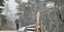 Χιονοκαταιγίδα στην Πάρνηθα -Σε εξέλιξη το κύμα κακοκαιρίας [βίντεο]