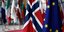 Οι σημαίες της ΕΕ και της Νορβηγίας/ Φωτογραφία αρχείου: Shutterstock