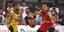 Φάση από το συναρπαστικό δεύτερο παιχνίδι των πλέι οφ της Euroleague μεταξύ Ολυμπιακού και Φενέρμπαχτσε