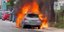 Θεσσαλονίκη Πυρκαγιά σε αυτοκίνητο 