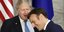 Ο πρώην πρωθυπουργός της Βρετανίας Μπόρις Τζόνσον και ο Γάλλος πρόεδρος Εμανουέλ Μακρόν