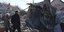 Κατεστραμμένο κτίριο μετά από ρωσικό βομβαρδισμό στην Ουκρανία