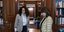 Η Κατερίνα Σακελλαροπούλου υποδέχεται την Καλλιόπη Σπανού στο Προεδρικό Μέγαρο