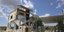 Βομβαρδισμένο κτίριο στο Χαλέπι της Συρίας