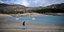 Xαμηλή η στάθμη της λίμνης Serre Poncon στη νότια Γαλλία λόγω ξηρασίας 