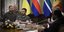O πρόεδρος της Ουκρανίας, Βολοντίμιρ Ζελένσκι, σε συνάντησή του με ηγέτες αφρικανικών χωρών στο Κίεβο
