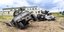Κατεστραμμένα στρατιωτικά οχήματα μετά από μάχες στη δυτική περιοχή Μπέλγκοροντ της Ρωσίας