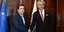Ο υπουργός Προστασίας του Πολίτη, Νότης Μηταράκης και ο Τούρκος πρέσβης, Τσαγατάι Ερτσιγές