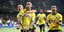 Ο Σέρχιο Αραούχο πανηγυρίζει το γκολ του στο ΑΕΚ-Ντιναμό Ζάγκρεμπ με αφιέρωση στον αδικοχαμένο Μιχάλη Κατσουρή