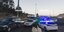 Τα αυτοκίνητα που «εγκλωβίστηκαν» στην εθνική οδό Αθηνών-Κορίνθου μετά τη φωτιά σε βυτιοφόρο