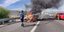 Φωτιά σε εν κινήσει αυτοκίνητο στην Εθνική Οδό