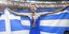 O Μίλτος Τεντόγλου με το χρυσό μετάλλιο του παγκόσμιου πρωταθλητή στο στήθος του