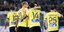 Η ΑΕΚ πανηγύρισε τη νίκη στο «Πανθεσσαλικό» επί του Βόλου για την 3η αγωνιστική της Super League