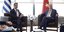 Ο Έλληνας πρωθυπουργός Κυριάκος Μητσοτάκης και ο Τούρκος πρόεδρος Ταγίπ Ερντογάν