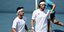 Πέτρος και Στέφανος Τσιτσιπάς στο διπλό του Davis Cup
