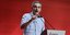 Ο υποψήφιος για της ηγεσία του ΣΥΡΙΖΑ, Ευκλείδης Τσακαλώτος, κατά την ομιλία του στο Διαρκές Συνέδριο του κόμματος