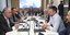 Ο πρόεδρος του ΣΥΡΙΖΑ-ΠΣ, Στέφανος Κασσελάκης συνοδευόμενος συναντάται με τον πρόεδρο του ΕΕΑ Ιωάννη Χατζηθεοδοσίου 