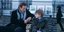 Ο Liam Neeson ως Daniel και ο Thomas Sangster ως ο θετός γιος του, Sam, στο  Love Actually