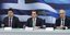 Ο Υπουργός Ανάπτυξης Κώστας Σκρέκας,  ο Γενικός Γραμματέας Εμπορίου Σωτήρης Αναγνωστόπουλος και ο Διοικητής της  ΔΙ.Μ.Ε.Α. Χαράλαμπος Μελισσινός