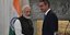 Ο Έλληνας πρωθυπουργός Κυριάκος Μητσοτάκης και ο Ινδός ομόλογός του Ναρέντρα Μόντι
