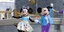 Η Minnie και ο Mickey Mouse κατά τη διάρκεια μιας μουσικής παράστασης στο Magic Kingdom στο Walt Disney World =