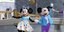 Η Minnie και ο Mickey Mouse κατά τη διάρκεια μιας μουσικής παράστασης στο Magic Kingdom στο Walt Disney World =