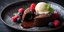 Lava cake με παγωτό βανίλια 