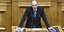 Ο Μακάριος Λαζαρίδης στο βήμα της Ολομέλειας της Βουλής