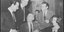1966-Αλέκος Αλεξανδράκης, Μίκης Θεοδωράκης, Μάνος Κατράκης, Βασίλης Διαμαντόπουλος και Αλίκη Γεωργούλη το 1966 στο μπαρ του Δημοτικού Θεάτρου Πειραια