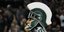 Ο Sparty, η μασκότ του Michigan State, σε αγώνα μπάσκετ κολλεγίων NCAA 