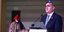 Ο Φρέντης Μπελέρης σε ομιλία του σε έκθεση